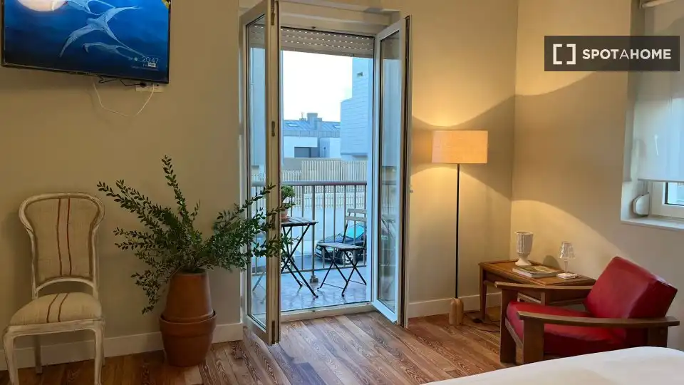 Terraza de Piso para compartir en Donostia - San Sebastián  con Aire acondicionado, Calefacción y Amueblado