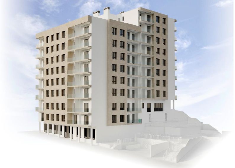 Außenansicht von Wohnung zum Verkauf in Barbadás mit Parkett, Abstellraum und Balkon