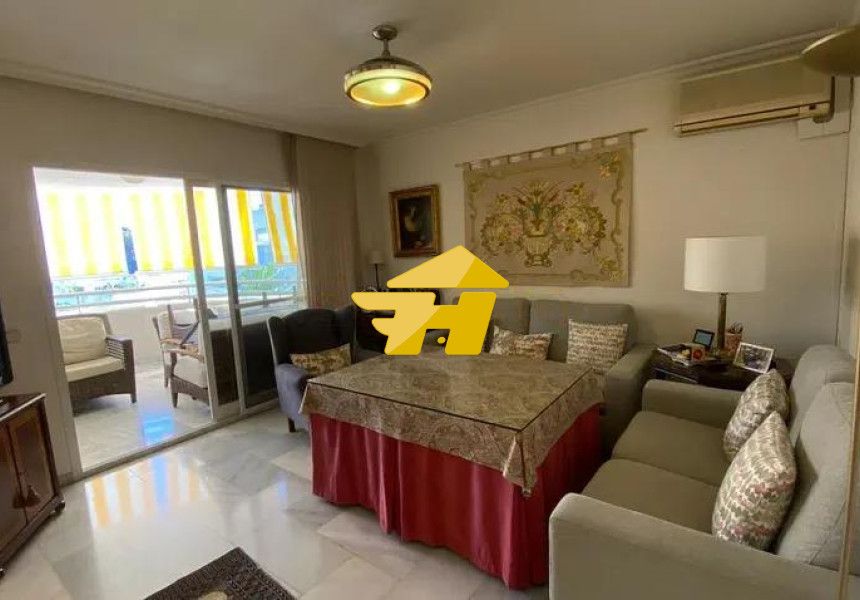 Living room of Flat to rent in Málaga Capital  with Air Conditioner, Private garden and Swimming Pool