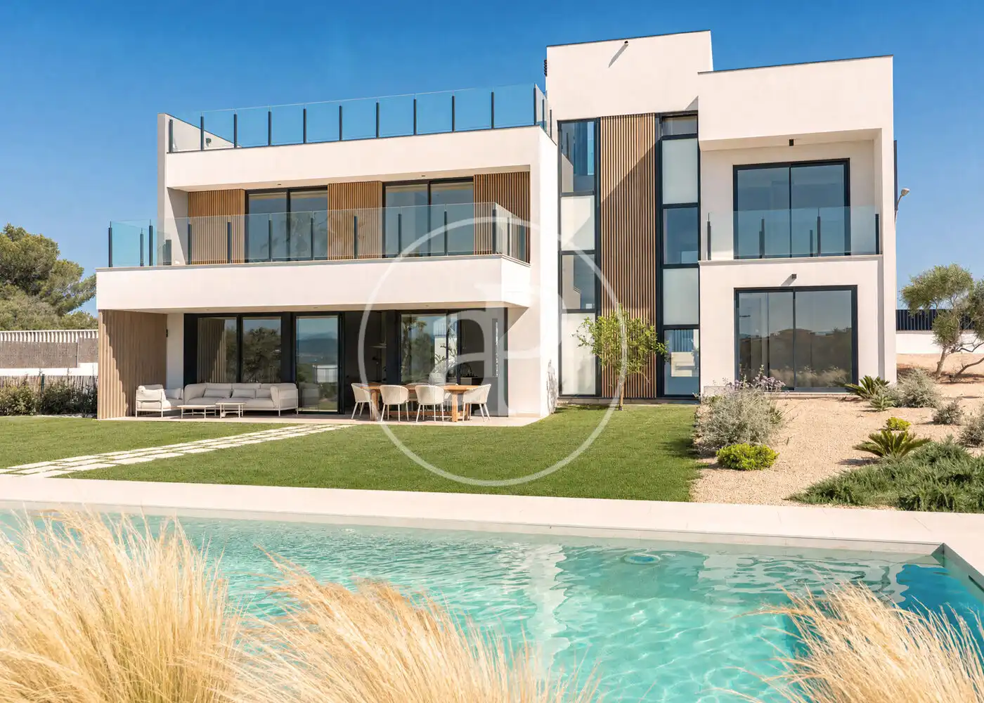 Vista exterior de Casa o chalet en venta en  Palma de Mallorca con Aire acondicionado, Calefacción y Jardín privado