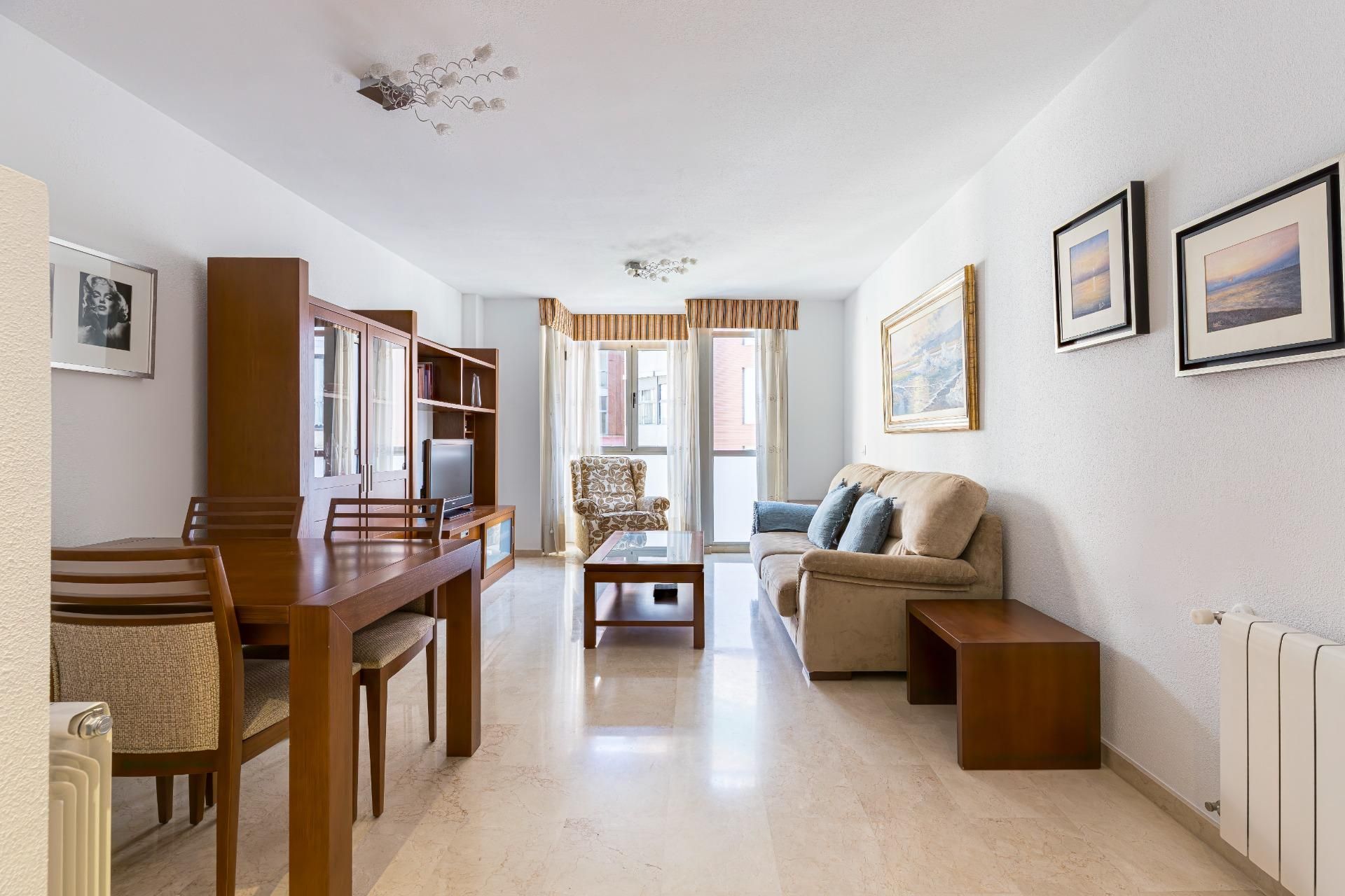 Sala de estar de Piso en venta en  Murcia Capital con Aire acondicionado, Calefacción y Balcón