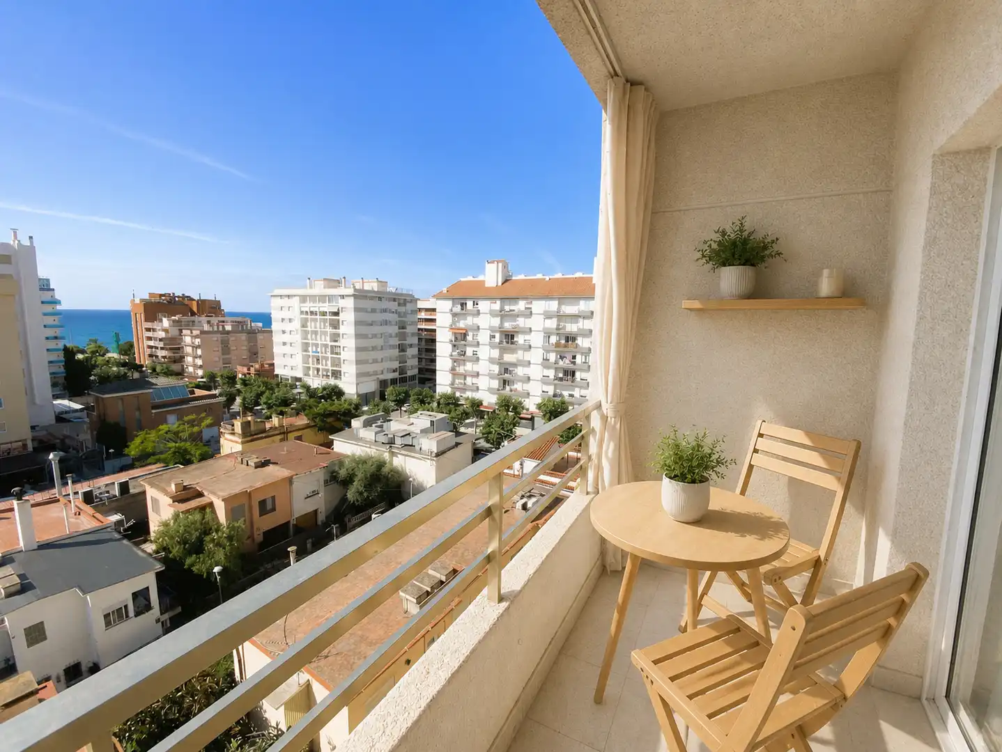 Terraza de Apartamento en venta en Calella con Balcón y Alarma