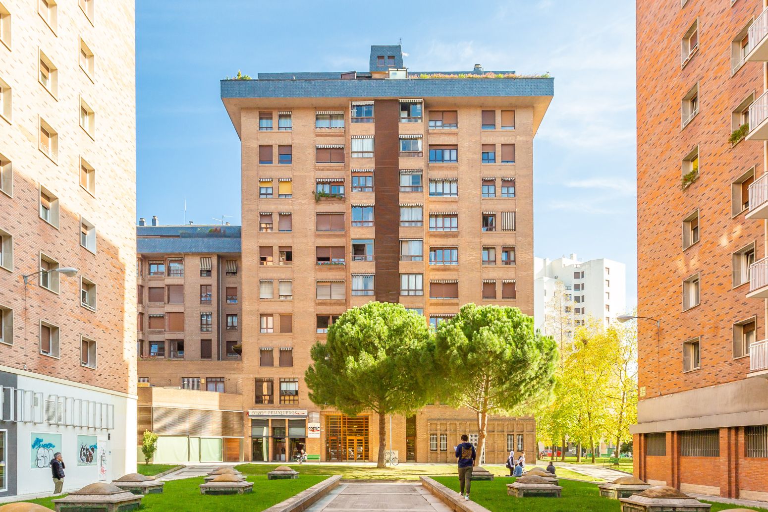 Exterior view of Flat to rent in  Pamplona / Iruña  with Heating, Parquet flooring and Terrace