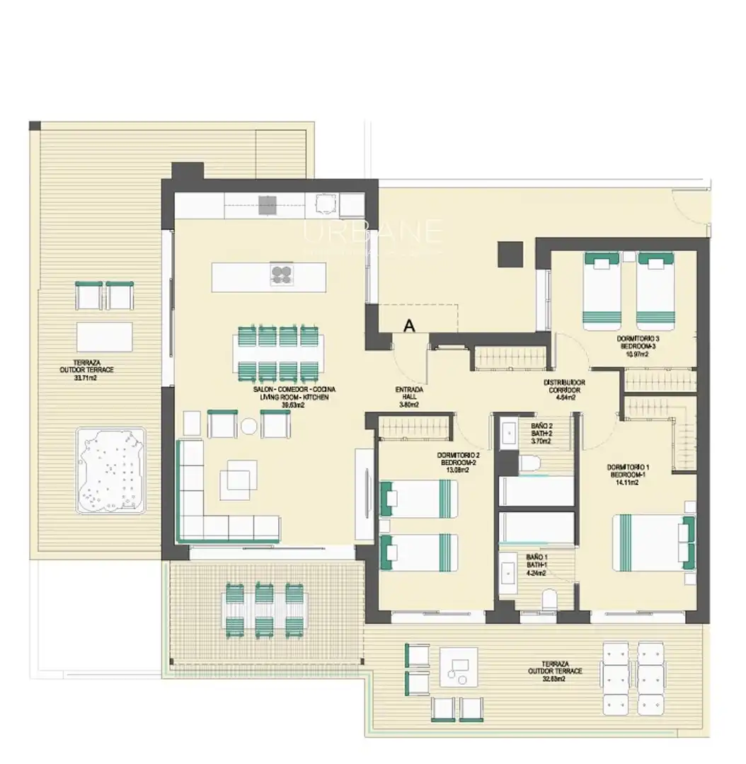 Wohnung mit Pool zum Verkauf in María Zambrano, imagen 16