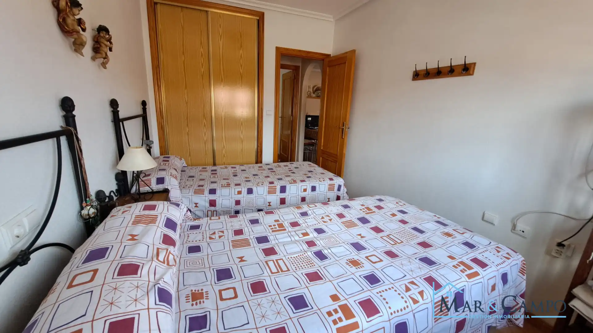Bedroom of Flat for sale in Los Alcázares  with Terrace, Furnished and Balcony