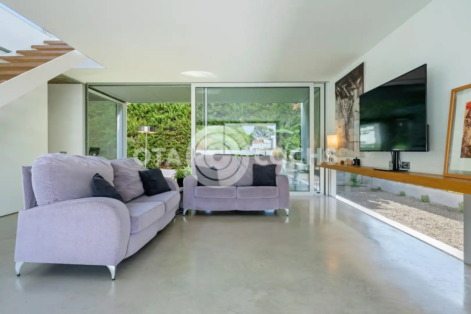 Sala d'estar de Casa o xalet en venda en Cambrils amb Calefacció, Jardí privat i Terrassa