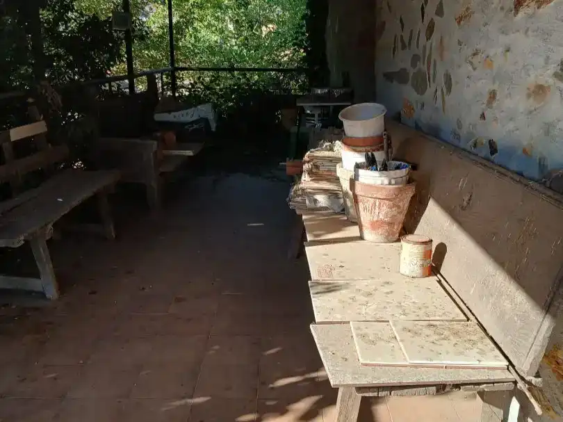 Terraza de Casa o chalet en venta en Castrelo do Val con Jardín privado, Trastero y Amueblado