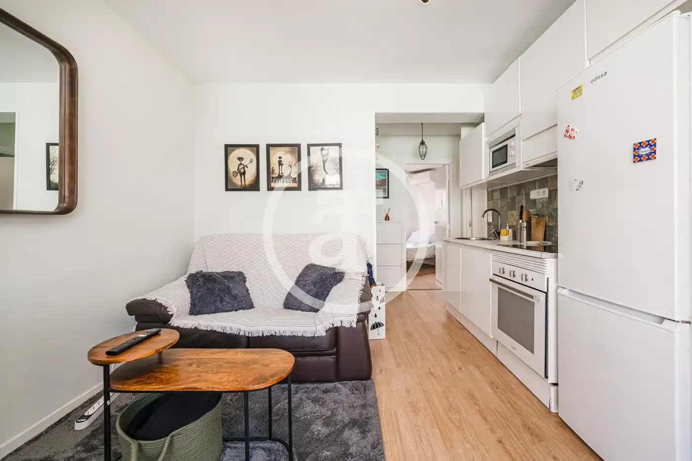Sala de estar de Piso de alquiler en Madrid con Aire acondicionado, Calefacción y Amueblado