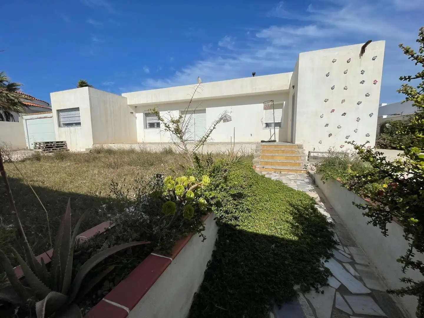 Vista exterior de Casa o chalet en venta en El Ejido con Jardín privado y Piscina