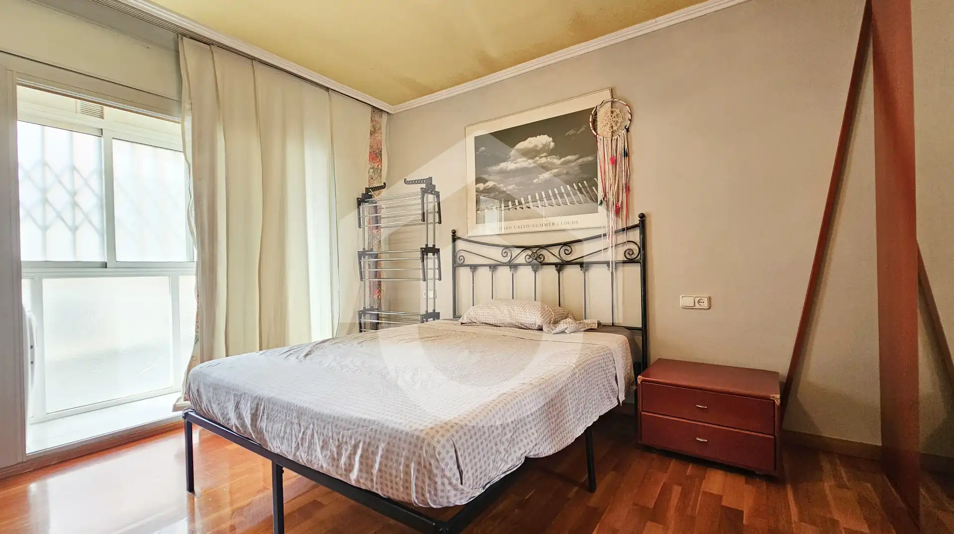 Schlafzimmer von Wohnung zum Verkauf in Barcelona mit Klimaanlage, Heizung und Parkett