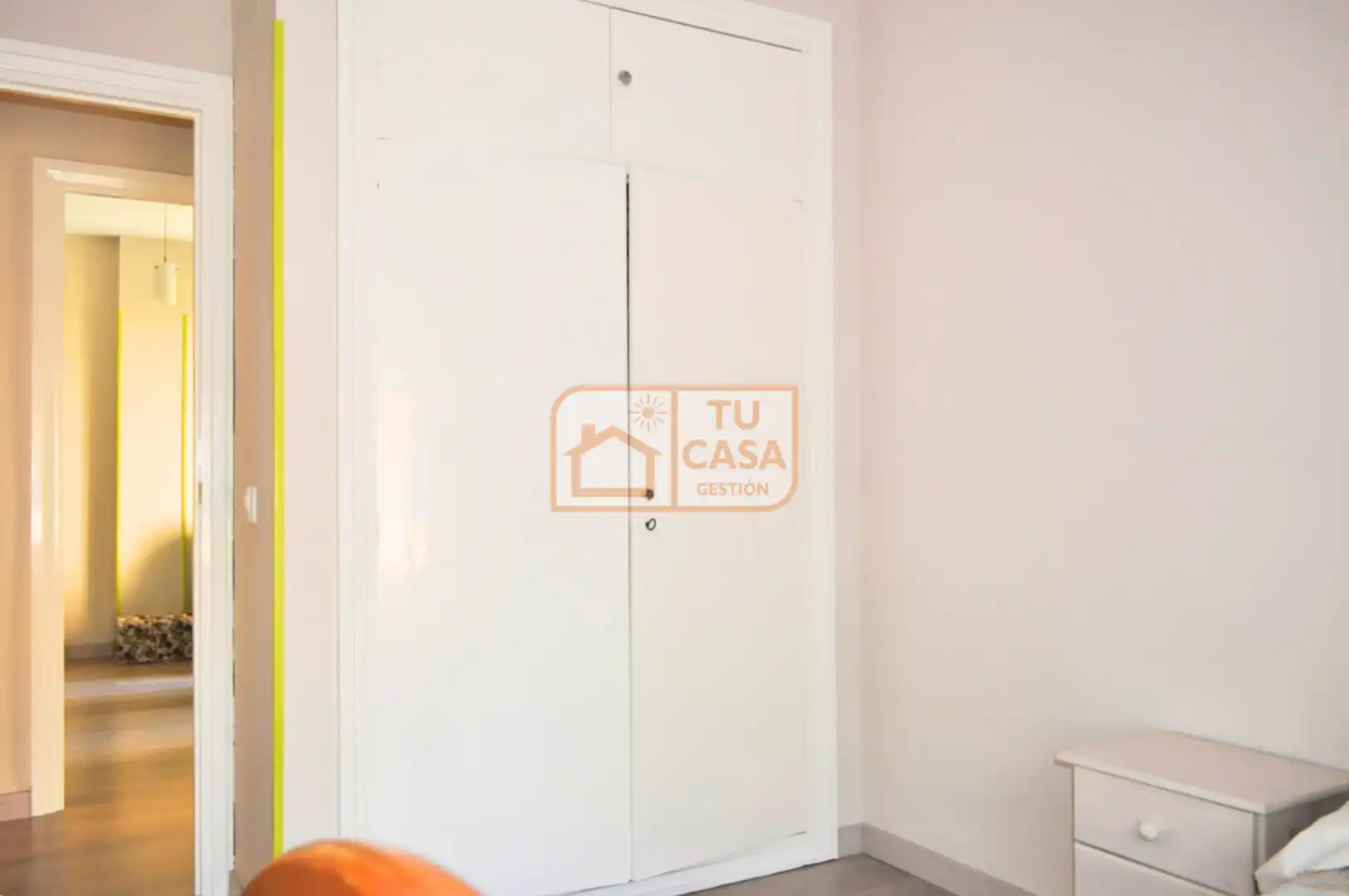 Schlafzimmer von Wohnung zur Miete in Cáceres mit Heizung, Parkett und Terrasse