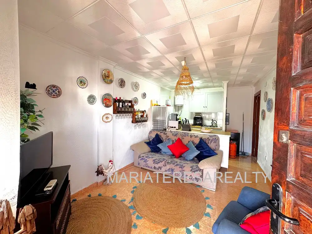 Cocina de Apartamento en venta en Los Alcázares con Aire acondicionado, Jardín privado y Terraza