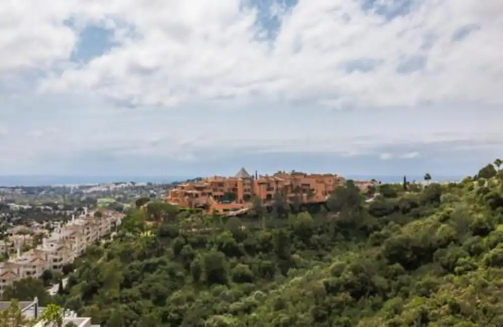 Exterior view of Attic for rent in Marbella  with Air Conditioner, Terrace and Swimming Pool