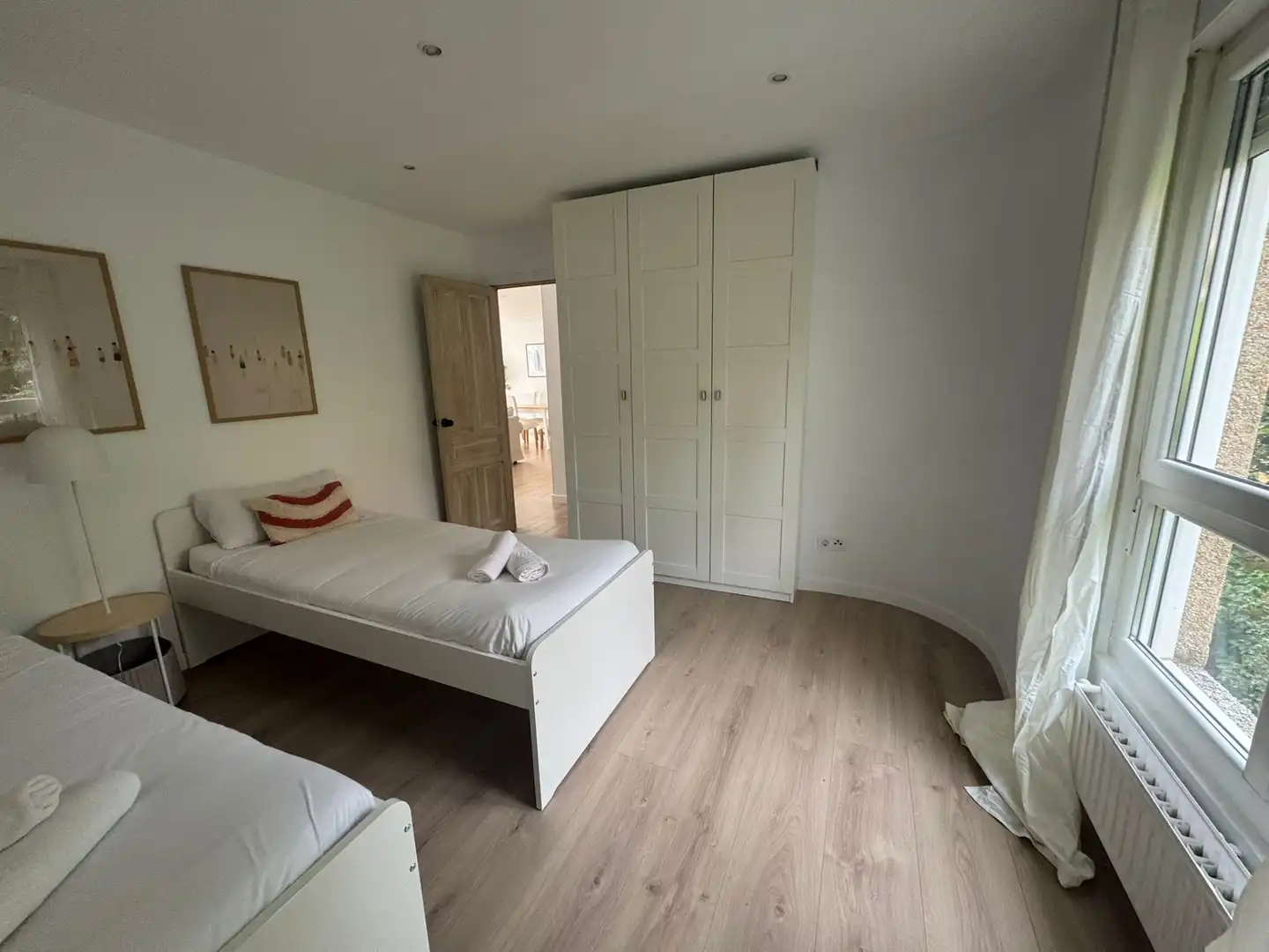 Schlafzimmer von Wohnung zur Miete in Santander mit Klimaanlage, Heizung und Parkett