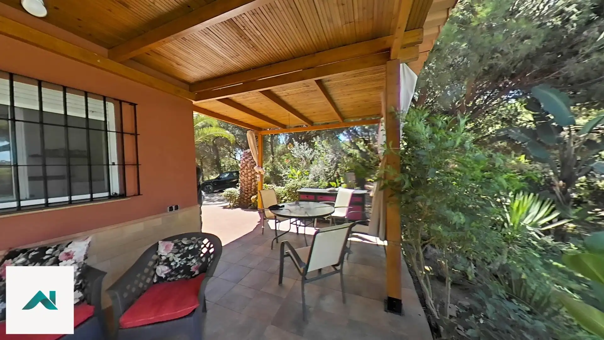 Terrasse von Country house zum Verkauf in Isla Cristina mit Klimaanlage, Heizung und Privatgarten