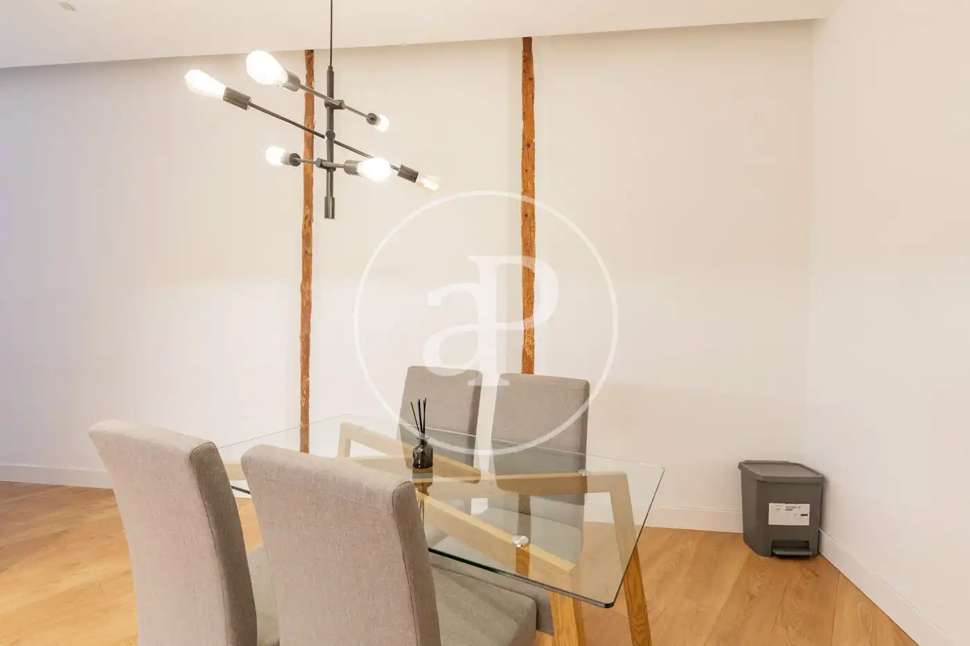 Dining room of Flat for rent in Madrid  with Air Conditioner, Heating and Furnished