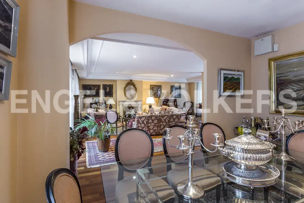 Dining room of Houses for sale in Madrid  with Air Conditioner, Heating and Private garden