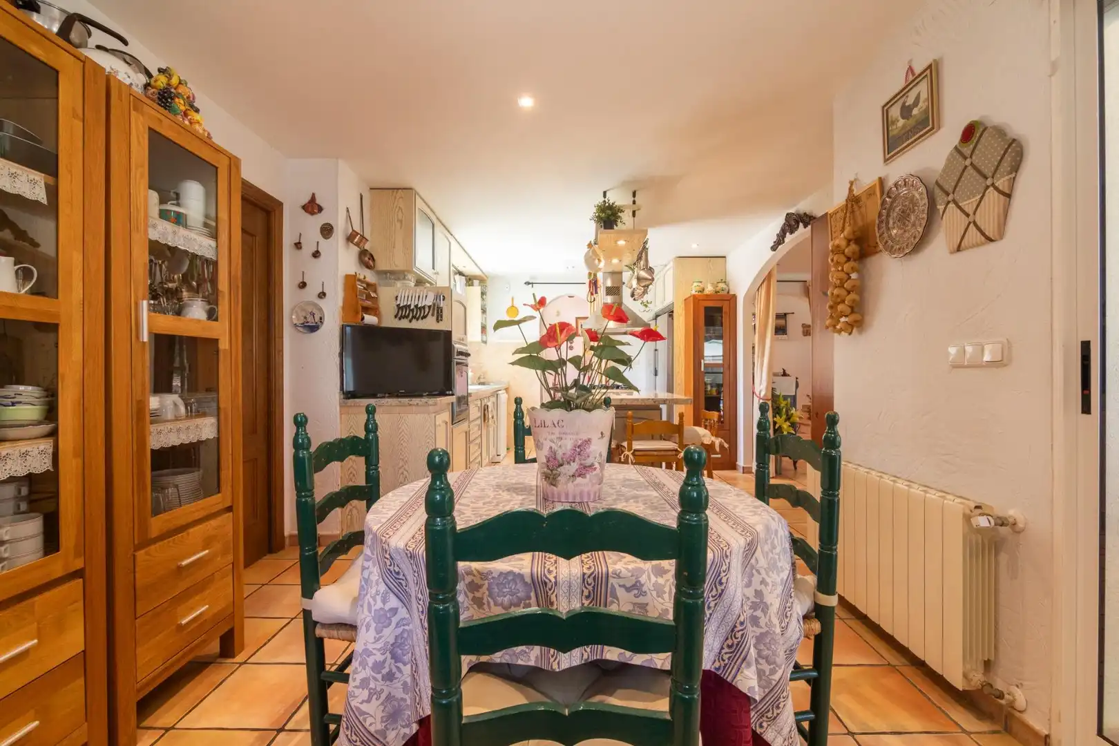 Dining room of Houses for sale in Elche / Elx  with Air Conditioner, Heating and Private garden