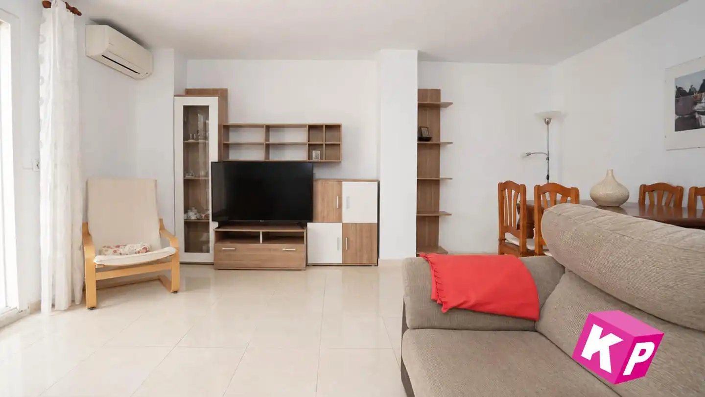 Wohnzimmer von Wohnung zum Verkauf in Santa Pola mit Klimaanlage, Terrasse und Möbliert