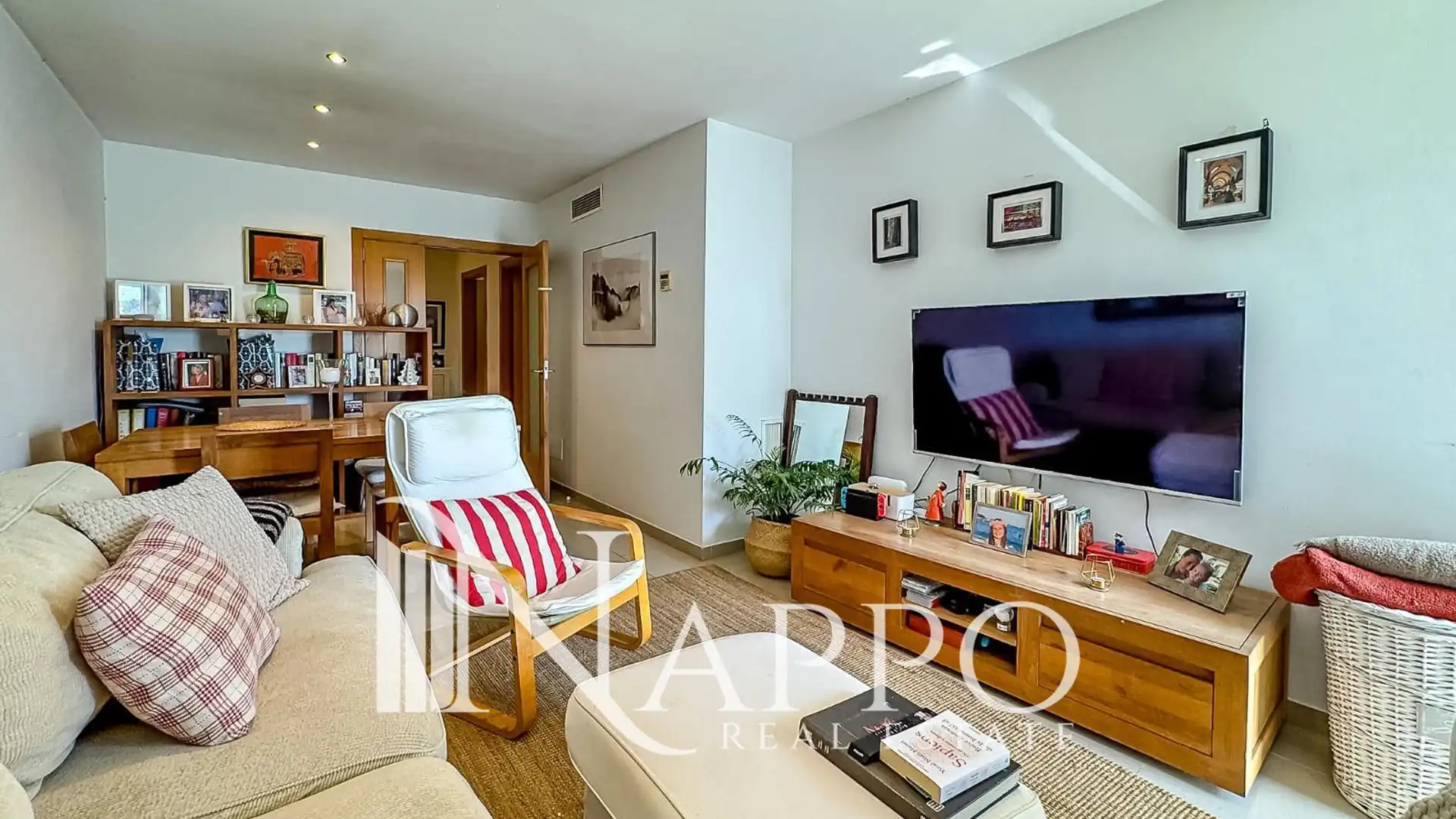 Wohnzimmer von Wohnung zum Verkauf in  Palma de Mallorca mit Klimaanlage, Heizung und Terrasse