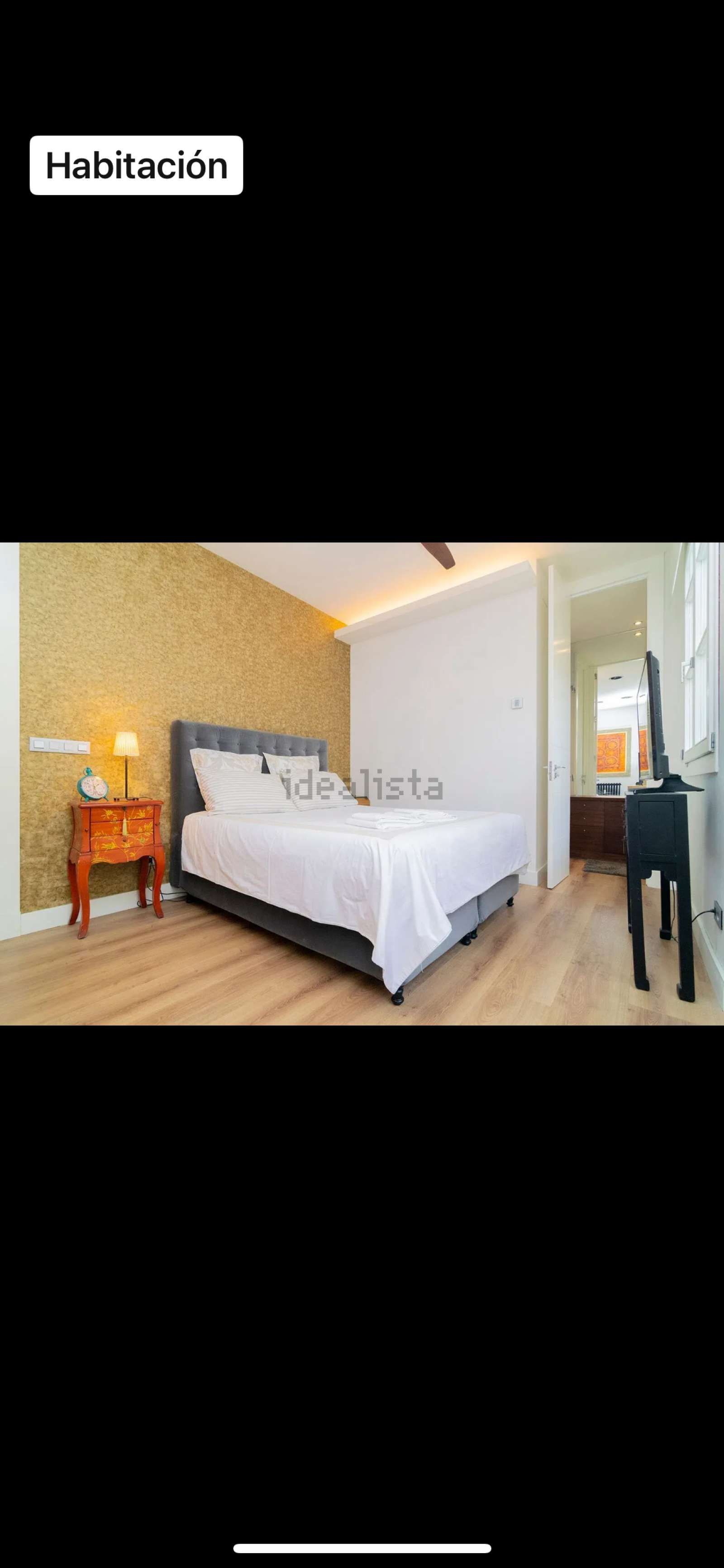 Bedroom of Flat to share in  Madrid Capital  with Air Conditioner and Terrace