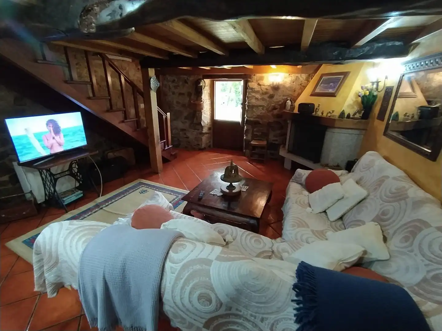 Sala d'estar de Casa o xalet en venda en Ortigueira