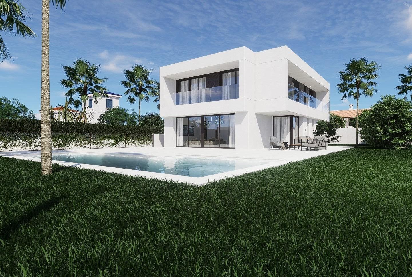 Exterior view of House or chalet for sale in Orihuela  with Air Conditioner, Private garden and Terrace