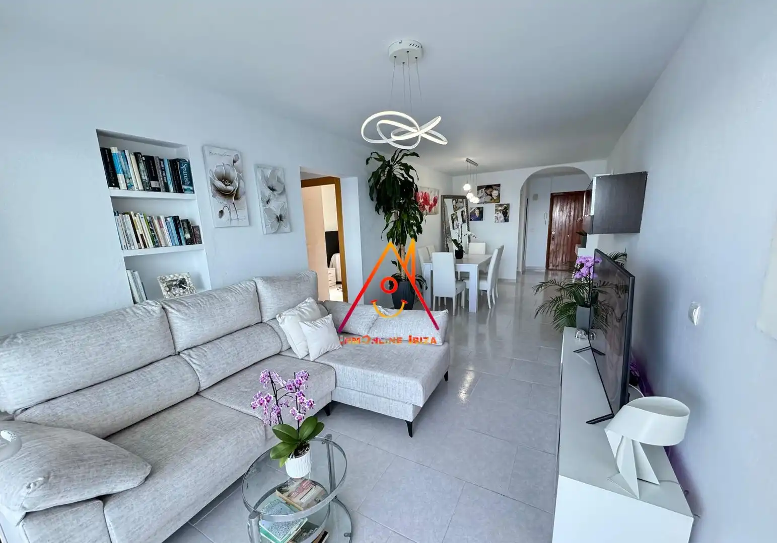 Living room of Flat for rent in Eivissa  with Terrace, Furnished and Oven