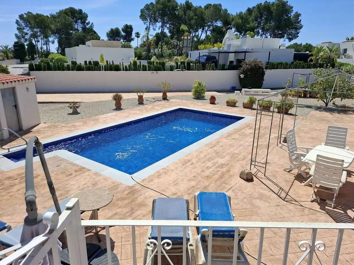 Piscina de Casa o xalet en venda en Benissa amb Calefacció, Jardí privat i Terrassa