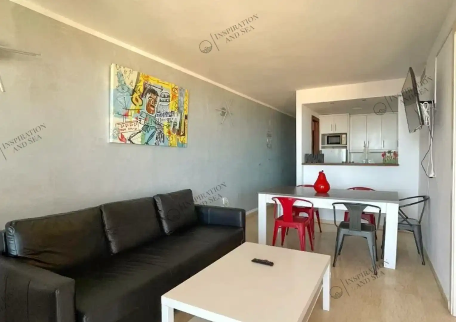 Living room of Flat for sale in Sant Josep de sa Talaia  with Air Conditioner, Heating and Terrace