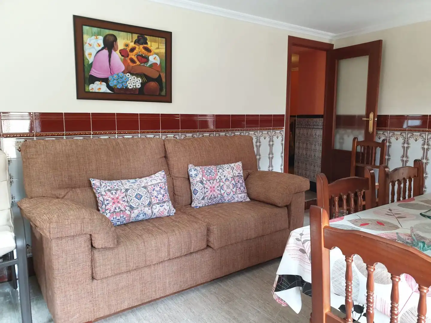 Sala d'estar de Casa o xalet en venda en Moral de Calatrava amb Moblat