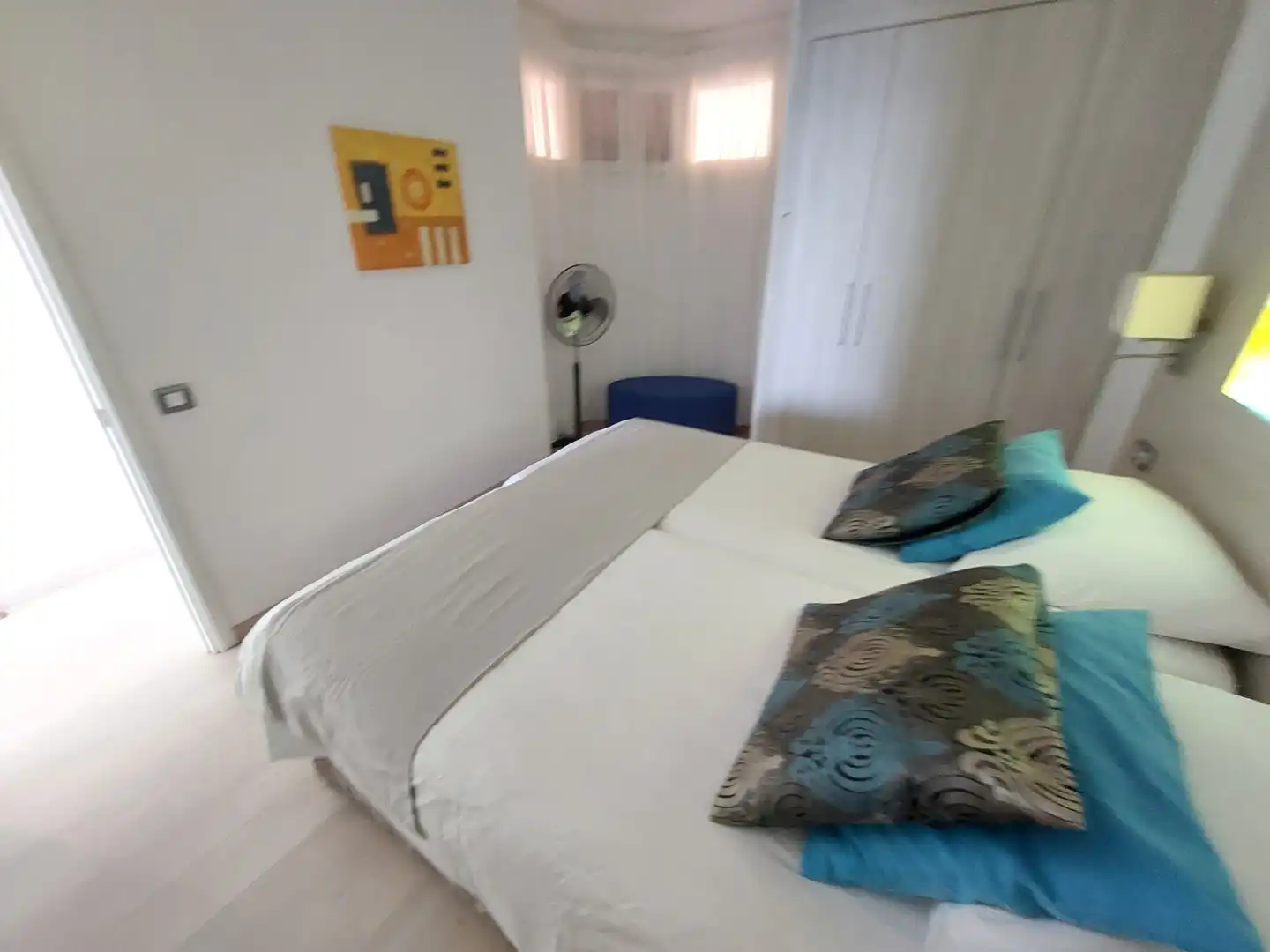 Bedroom of Apartments for rent in Mogán  with Furnished, Washing machine and Microwave