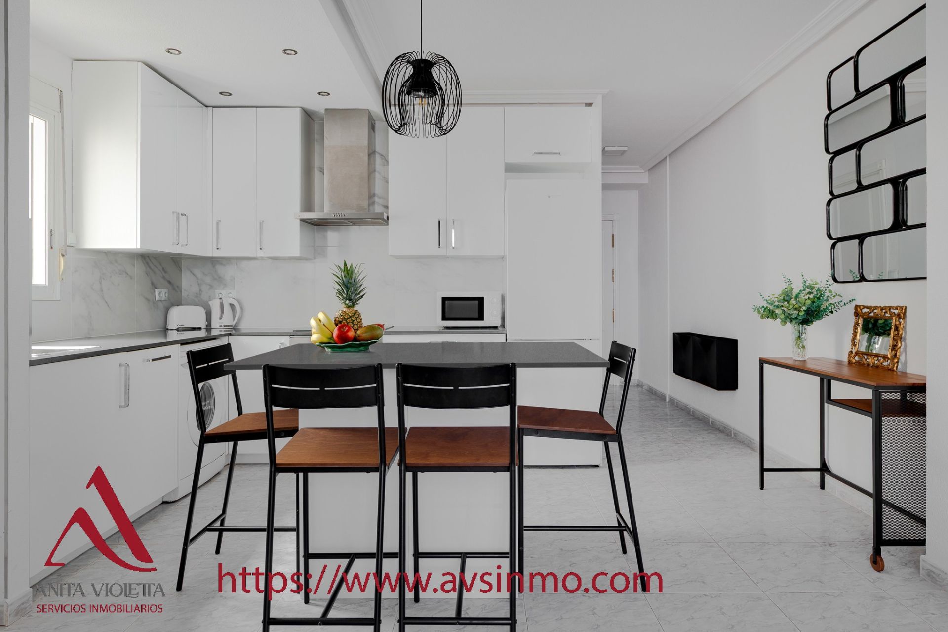 Kitchen of Apartment to rent in Torrevieja  with Air Conditioner, Furnished and Oven