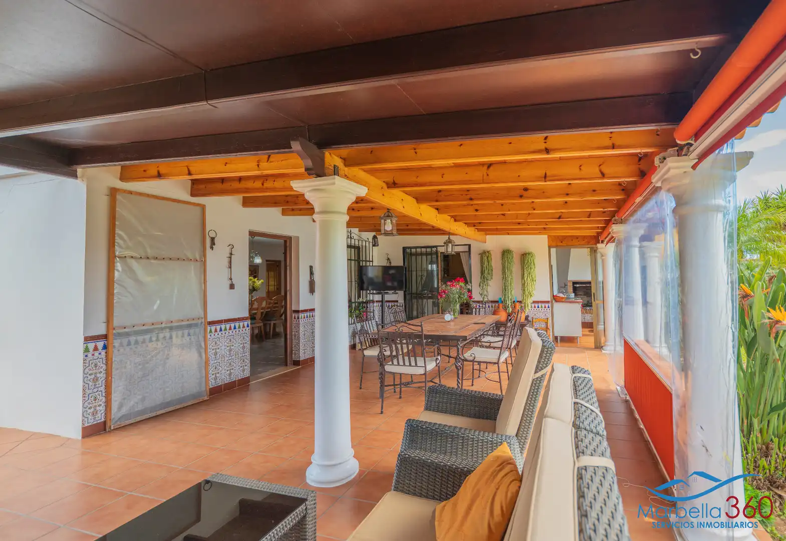 Terraza de Casa o chalet en venta en Marbella con Aire acondicionado, Calefacción y Jardín privado