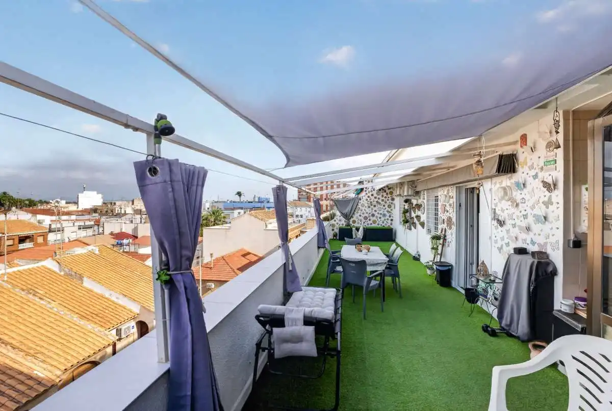 Terraza de Ático en venta en San Pedro del Pinatar con Terraza, Trastero y Amueblado