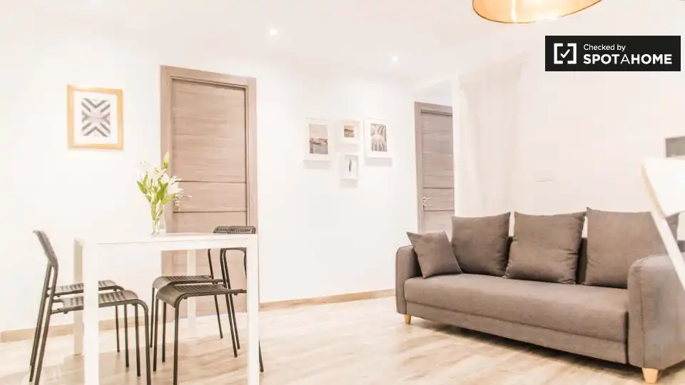 Sala de estar de Piso de alquiler en Valencia con Aire acondicionado, Calefacción y Amueblado