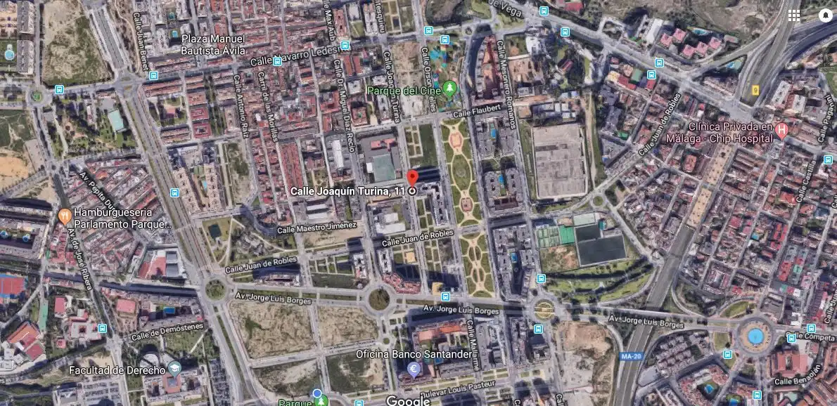 Vista exterior de Garaje de alquiler en Málaga
