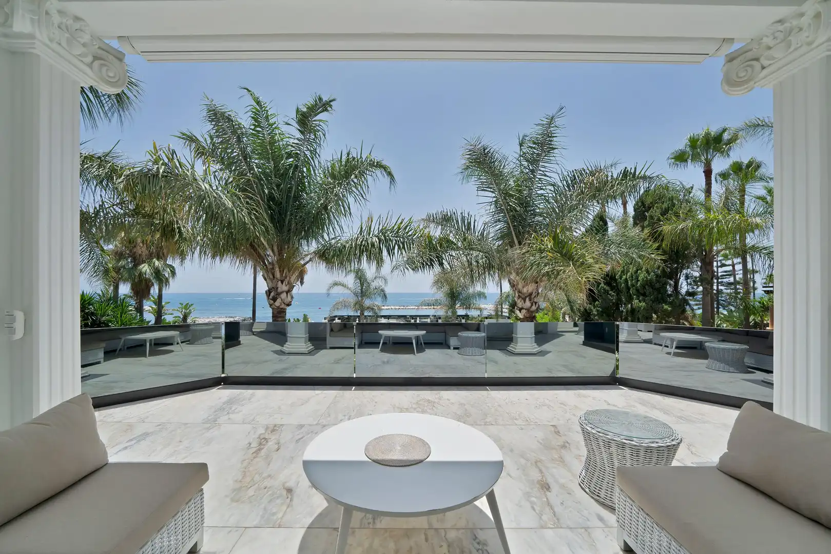 Terrasse von Haus oder Chalet zur Miete in Marbella mit Heizung, Privatgarten und Terrasse