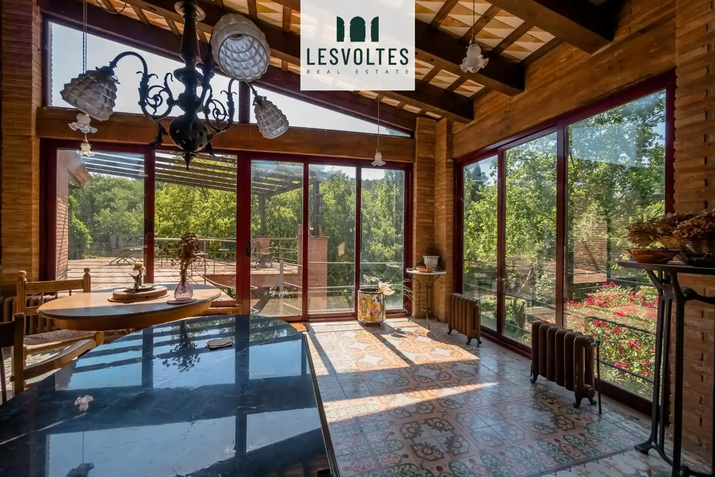 Terraza de Casa o chalet en venta en Sant Martí Vell con Aire acondicionado, Calefacción y Jardín privado