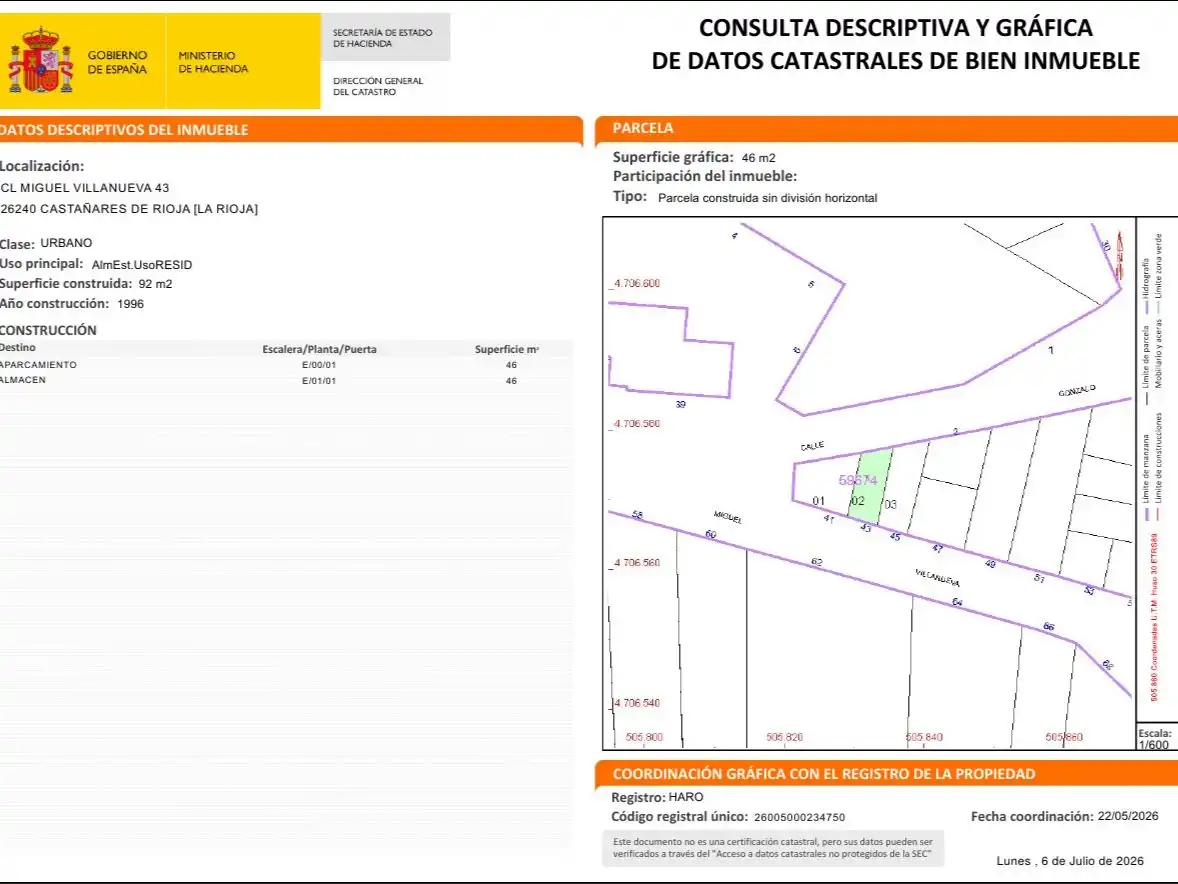Garaje en venta en Castañares de Rioja