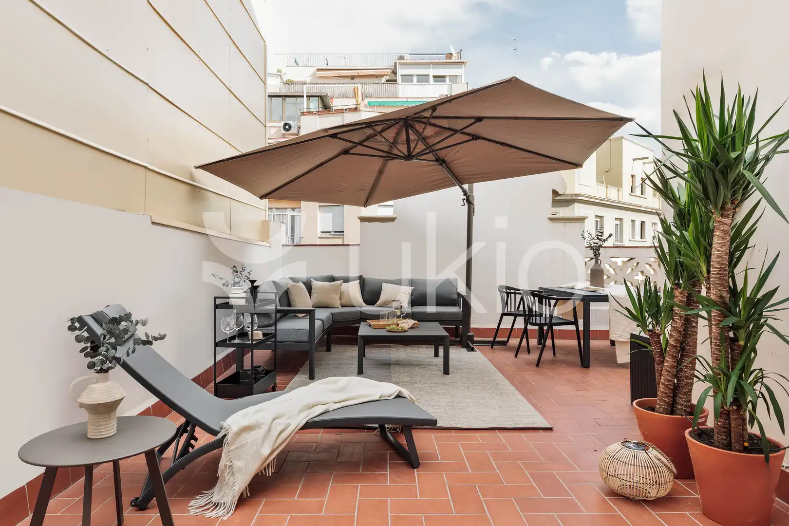 Terrassa de Apartament de lloguer en Barcelona amb Aire condicionat, Calefacció i Terrassa