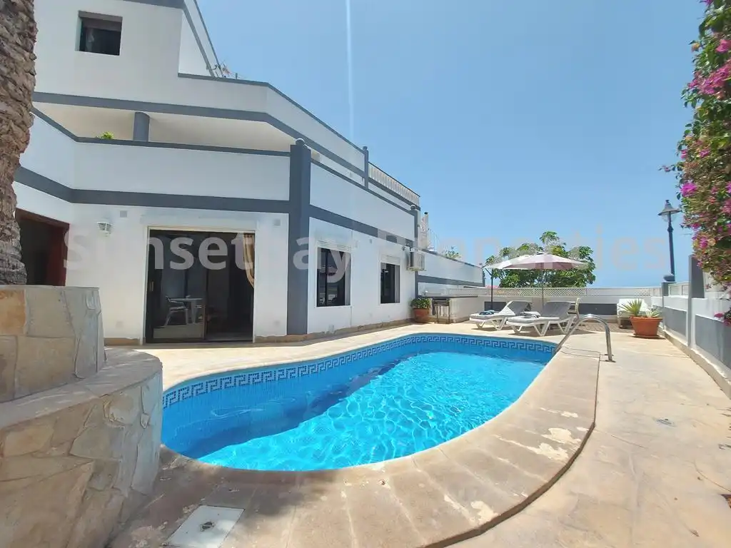 Exterior view of Houses for sale in Santiago del Teide  with Air Conditioner, Private garden and Terrace