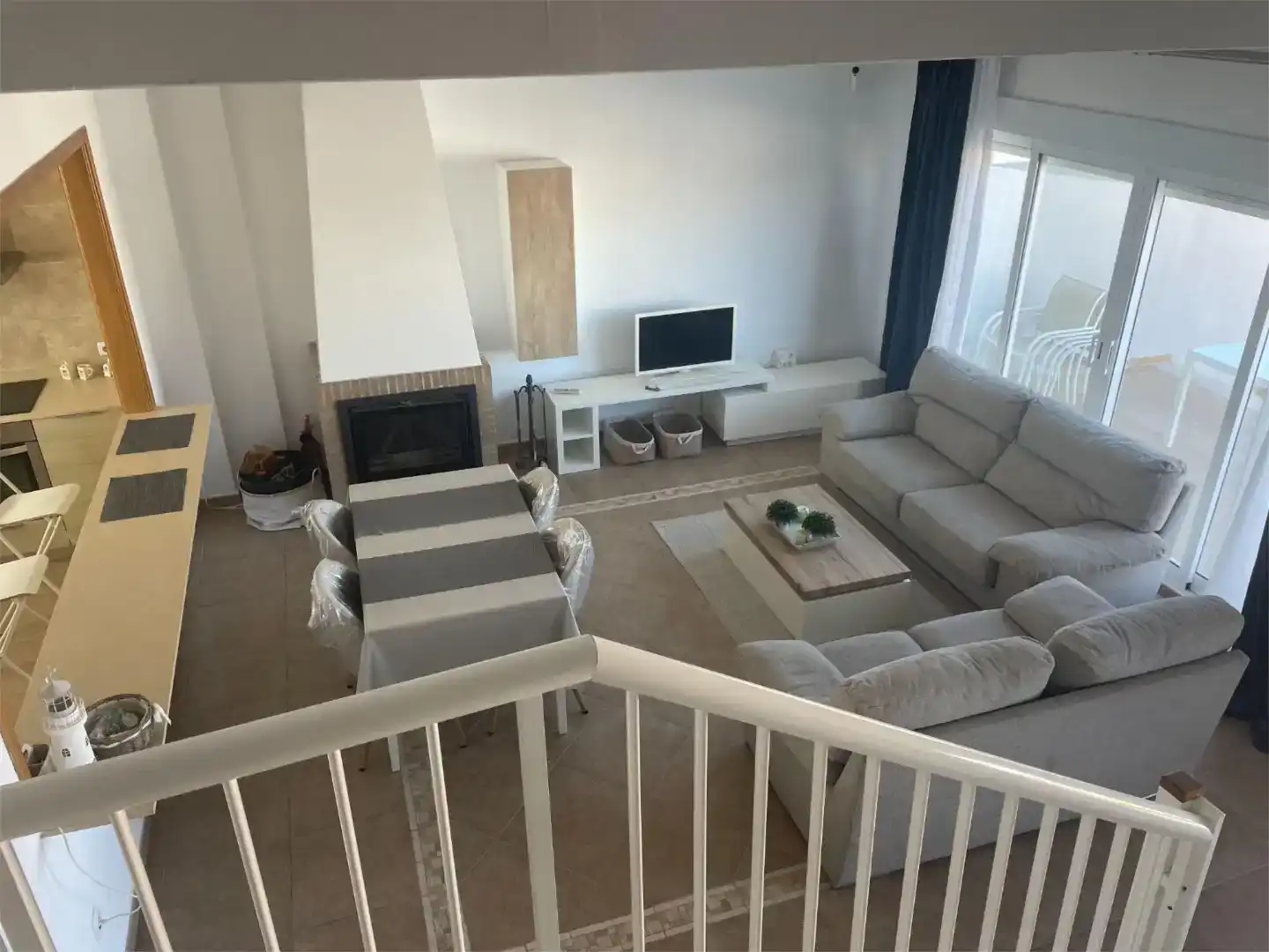 Sala de estar de Piso en venta en Cullera con Aire acondicionado, Piscina y Balcón