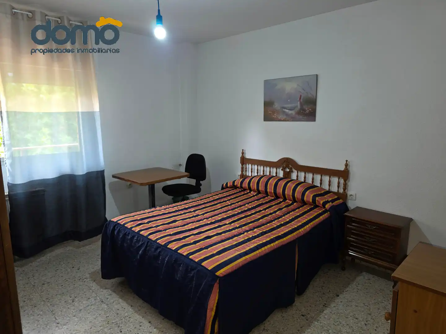 Schlafzimmer von Wohnung zur Miete in Granada mit Heizung, Terrasse und Möbliert