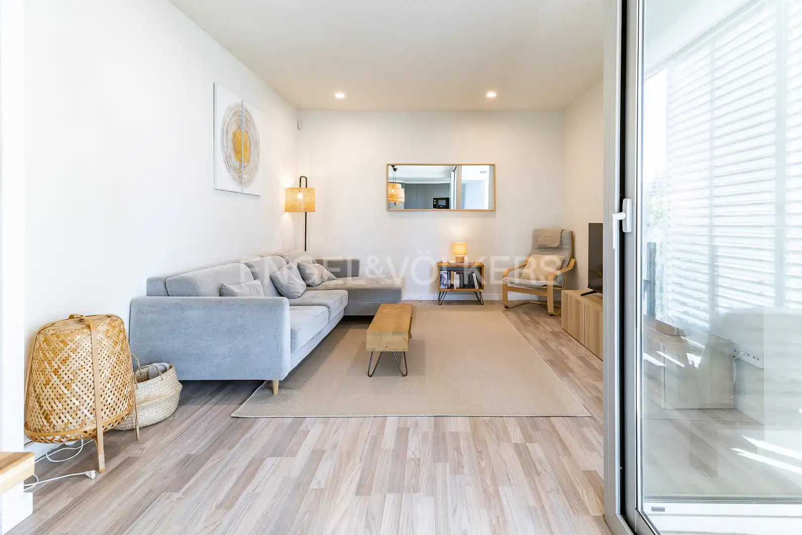 Living room of Flat for sale in Sant Adrià de Besòs  with Air Conditioner, Heating and Parquet flooring