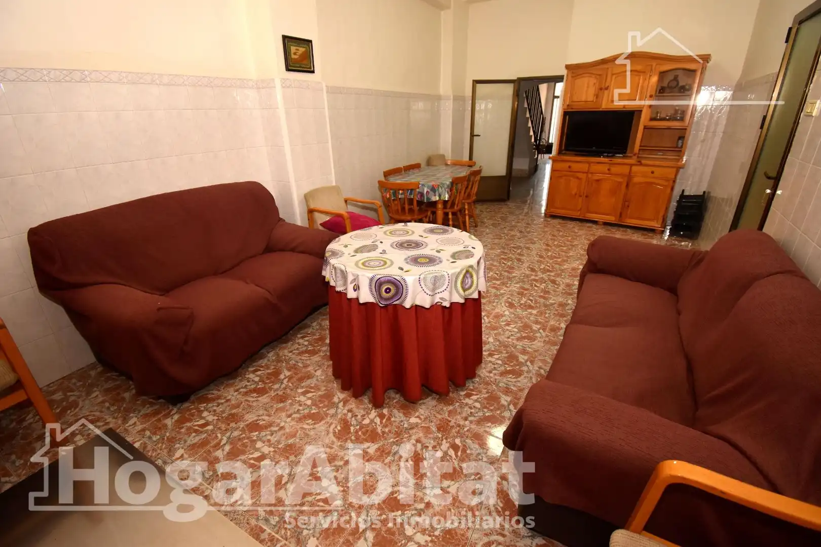 Sala d'estar de Casa o xalet en venda en Almazora / Almassora amb Terrassa i Moblat