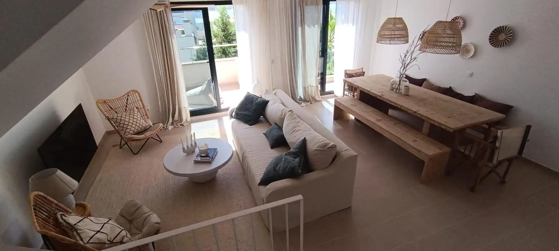 Sala de estar de Casa adosada en venta en Es Mercadal con Aire acondicionado, Calefacción y Terraza