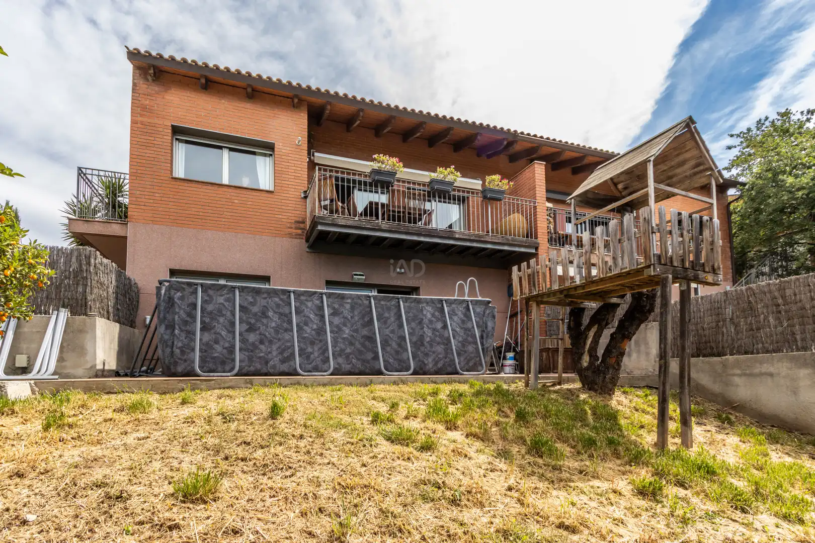 Exterior view of Detached homes for sale in Sant Cugat del Vallès  with Air Conditioner, Heating and Terrace