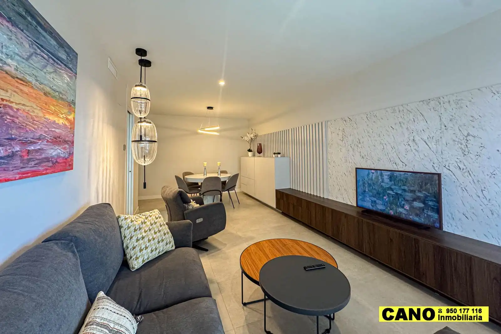 Living room of Flat for sale in Almería  with Terrace, Storage room and Swimming Pool