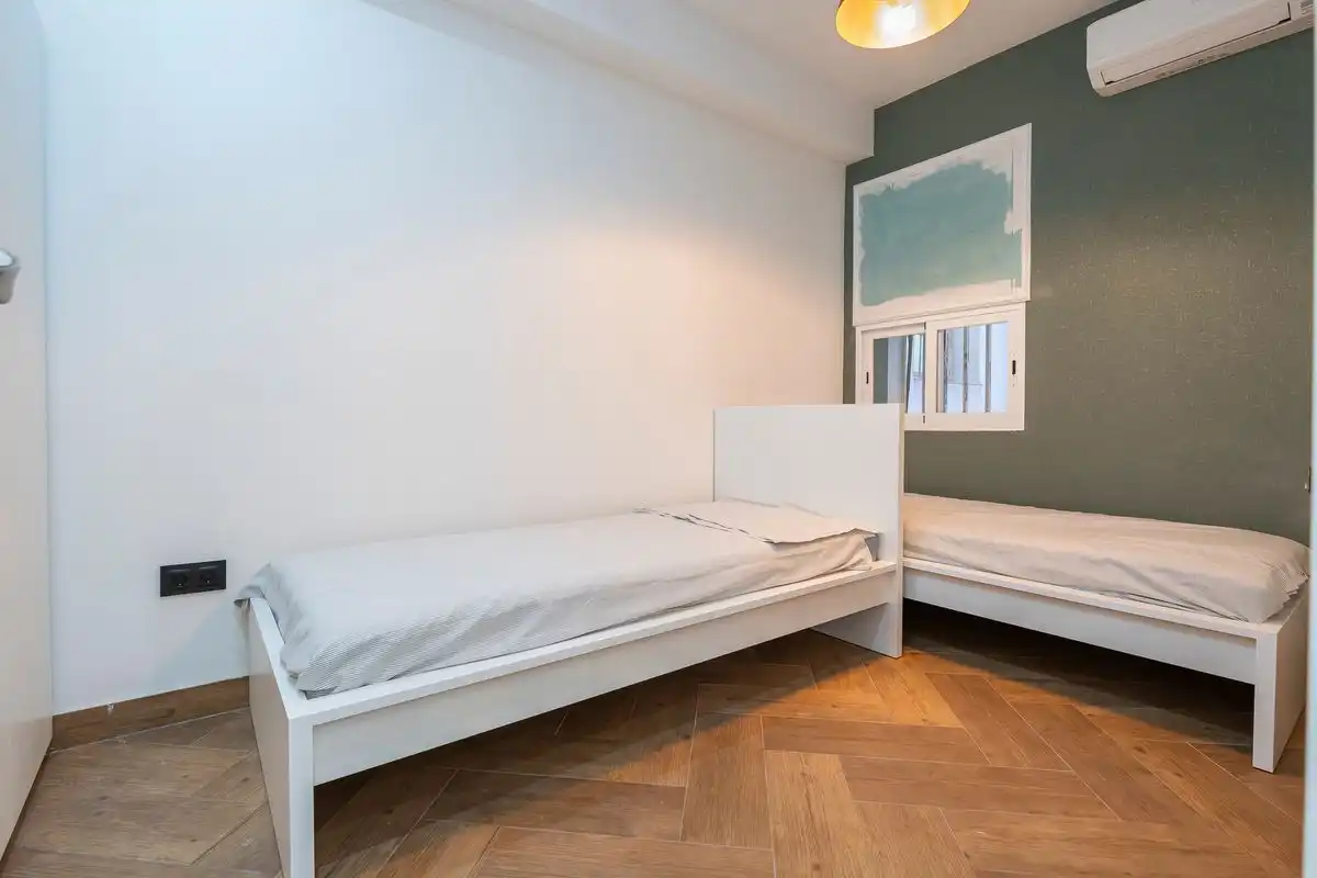 Schlafzimmer von Loft zum Verkauf in Madrid mit Klimaanlage, Heizung und Möbliert